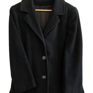 Saks Fifth Avenue Black Cashmere Winter Coat